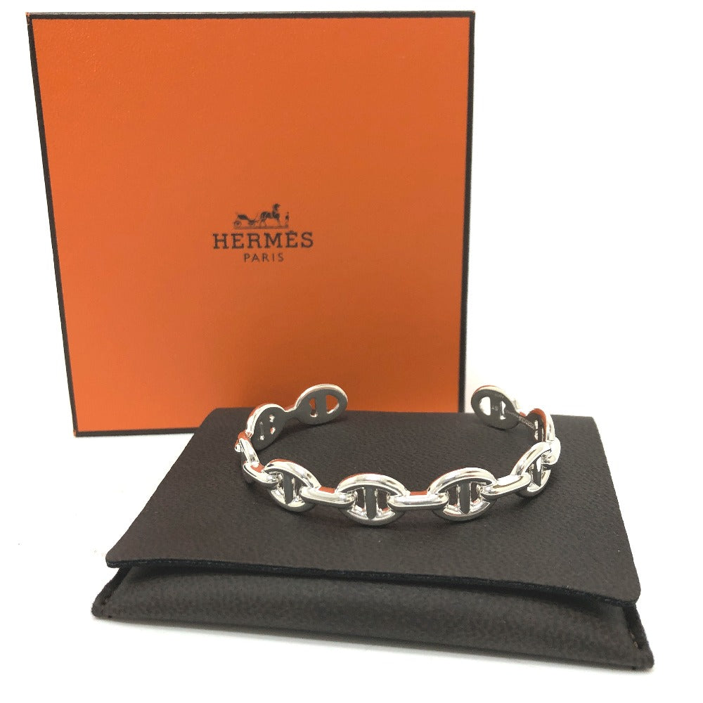 HERMES Bangle SV925 Silver Chene Dunkle Enchaine