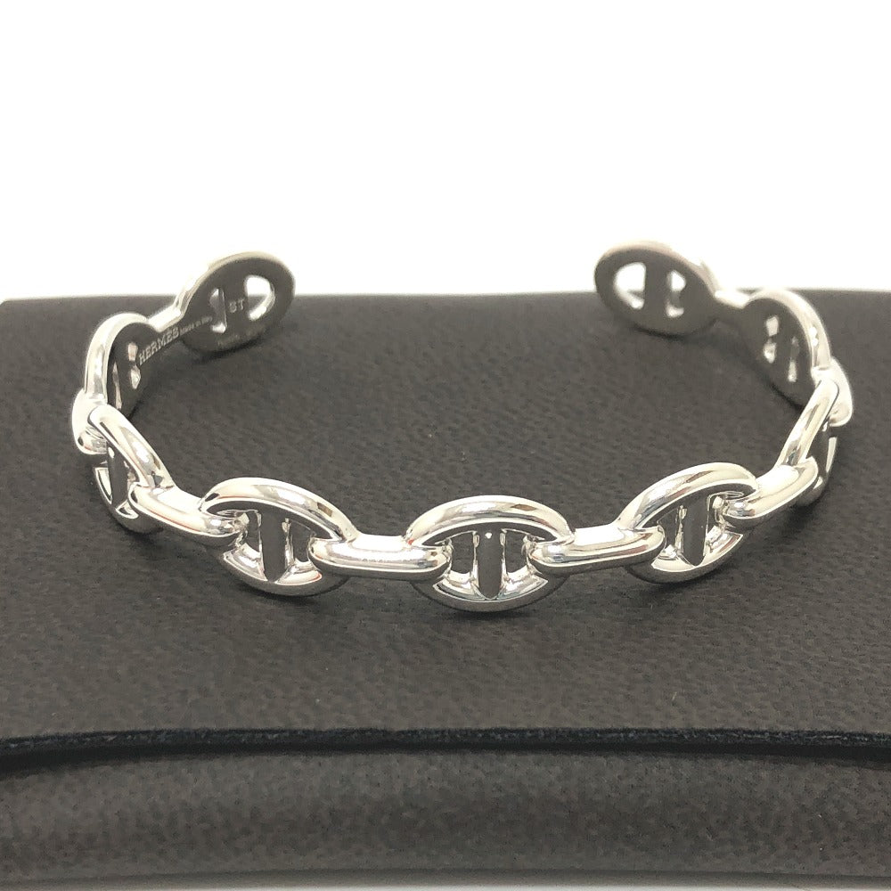 HERMES Bangle SV925 Silver Chene Dunkle Enchaine