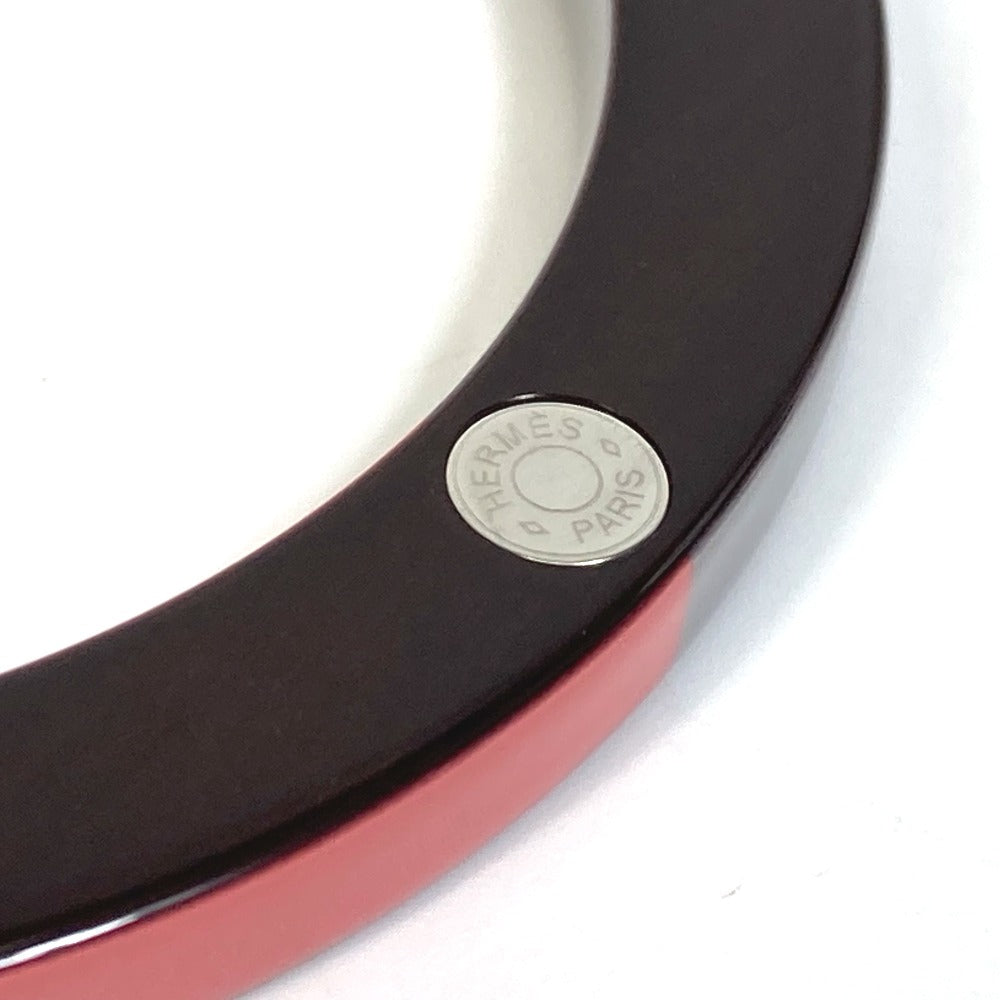 HERMES Bangle Wood, Lacquer Brown x Pink x Gray Accessories Bracelets Serie Wood Crudsell Women Used