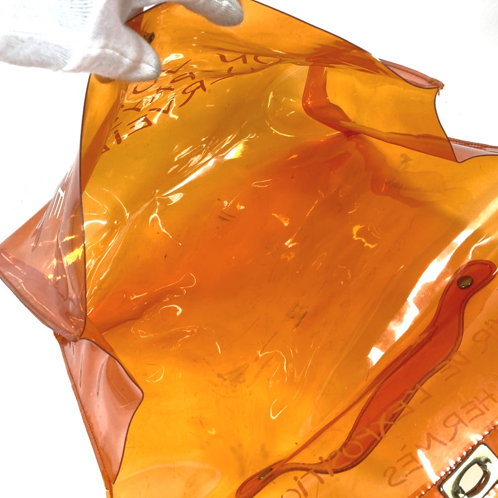 HERMES Handbag Plastics Orange Plastics Kelly