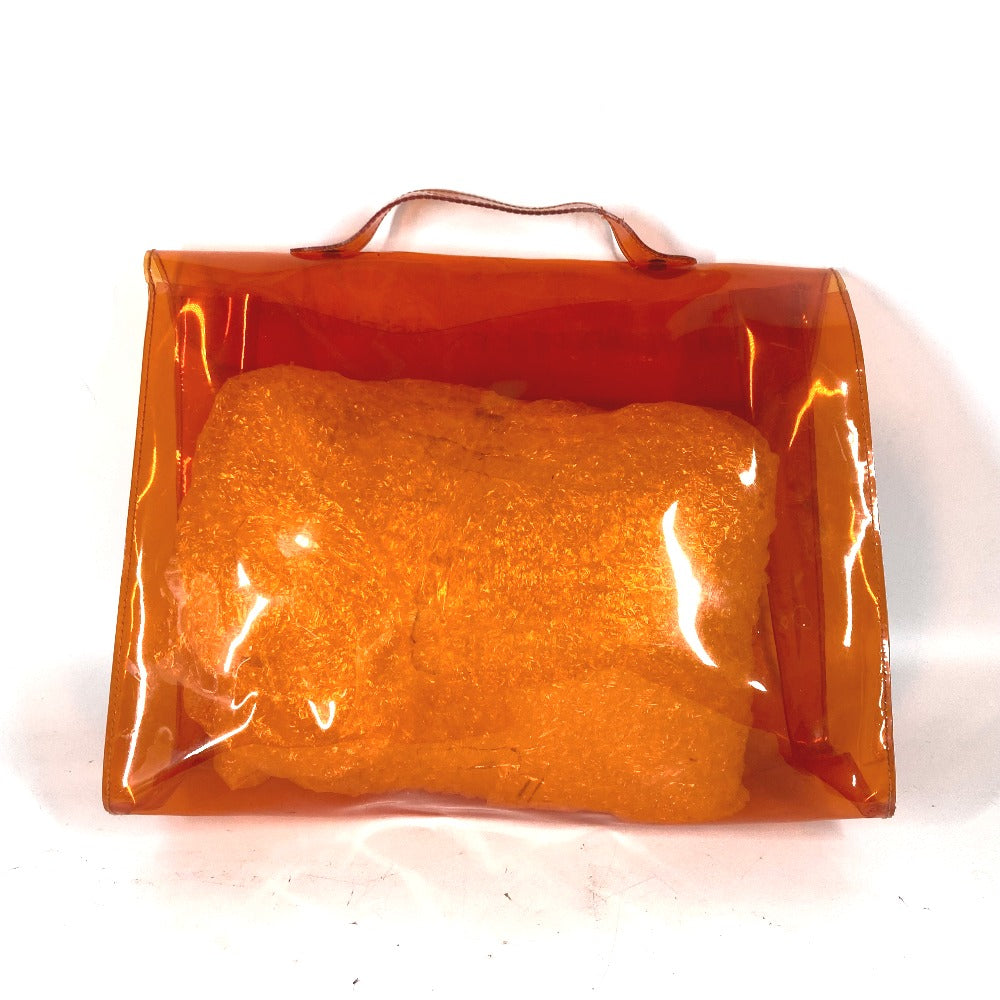 HERMES Handbag Plastics Orange Plastics Kelly