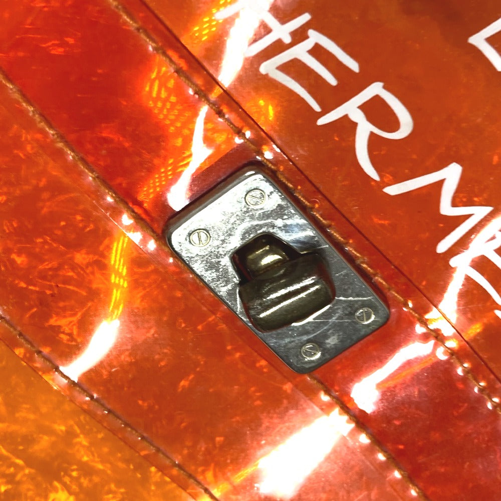 HERMES Handbag Plastics Orange Plastics Kelly