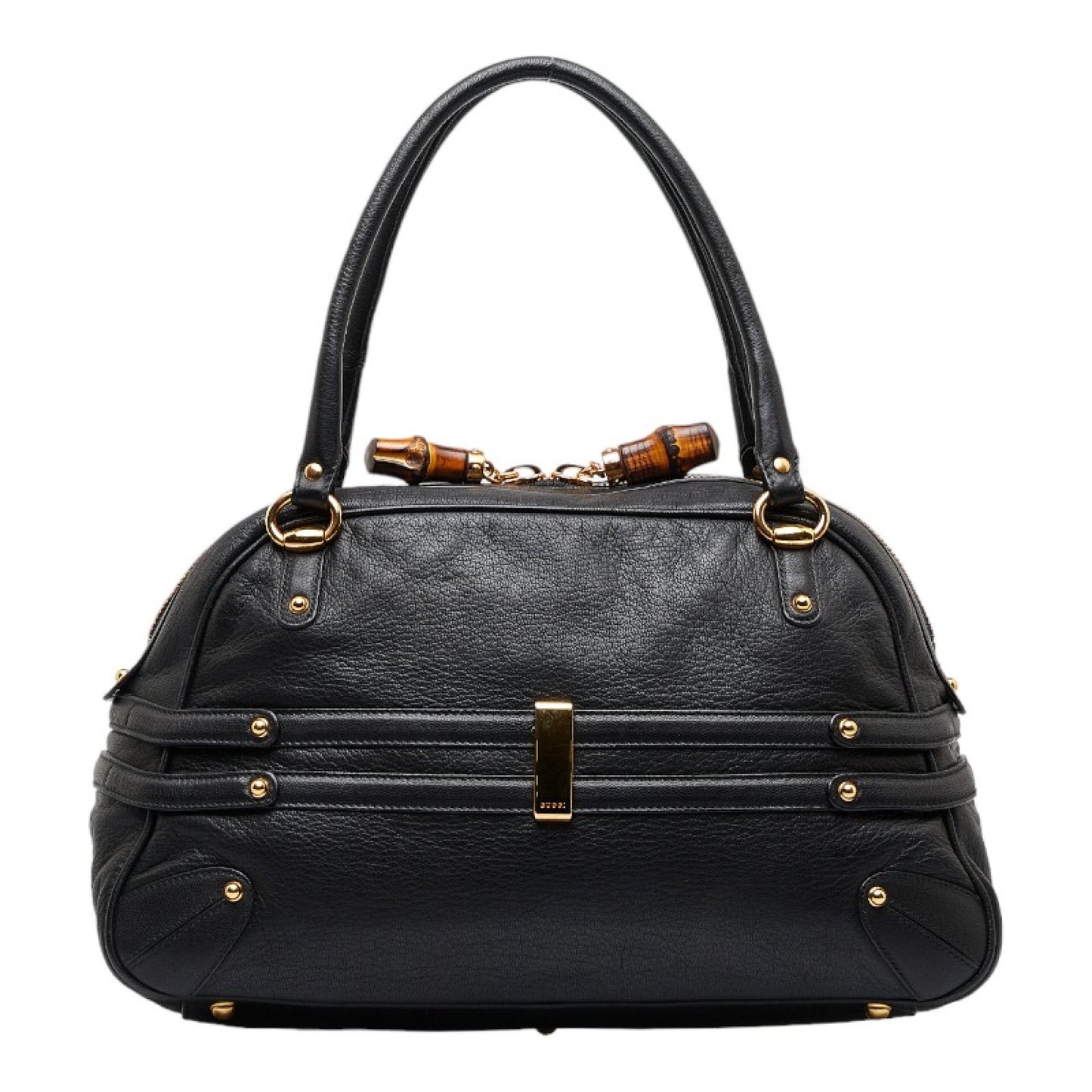 Gucci Leather Bamboo Handbag
