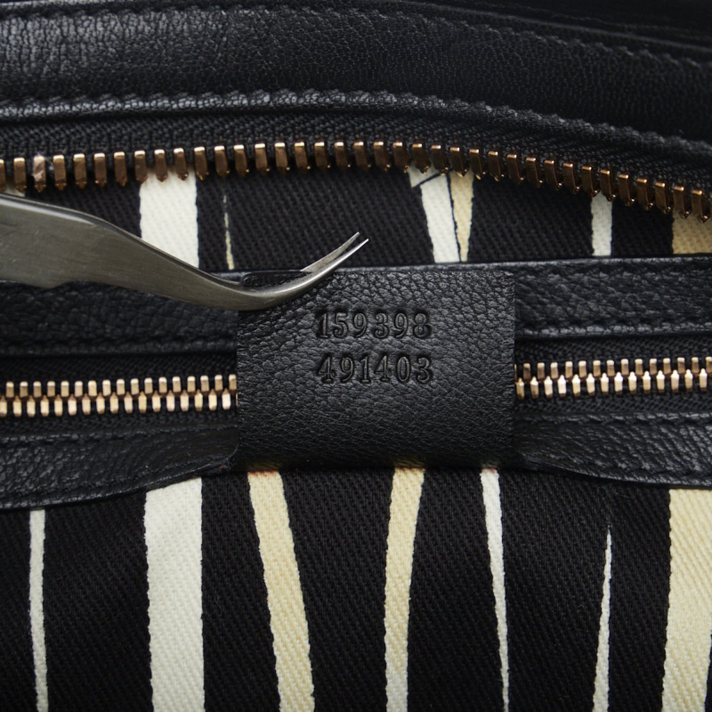 Gucci Leather Bamboo Handbag