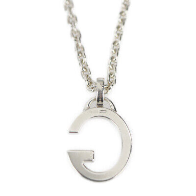 Gucci G Logo Pendant Necklace in Sterling Silver