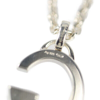 Gucci G Logo Pendant Necklace in Sterling Silver