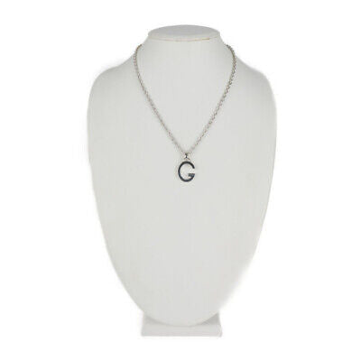 Gucci G Logo Pendant Necklace in Sterling Silver