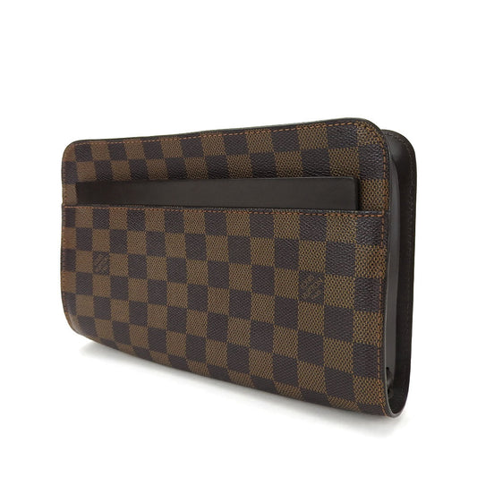 LOUIS VUITTON business bag N51993 Damier Brown Saint Louis mens Used