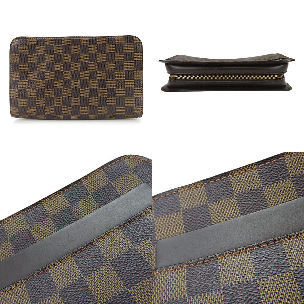 LOUIS VUITTON business bag N51993 Damier Brown Saint Louis mens Used