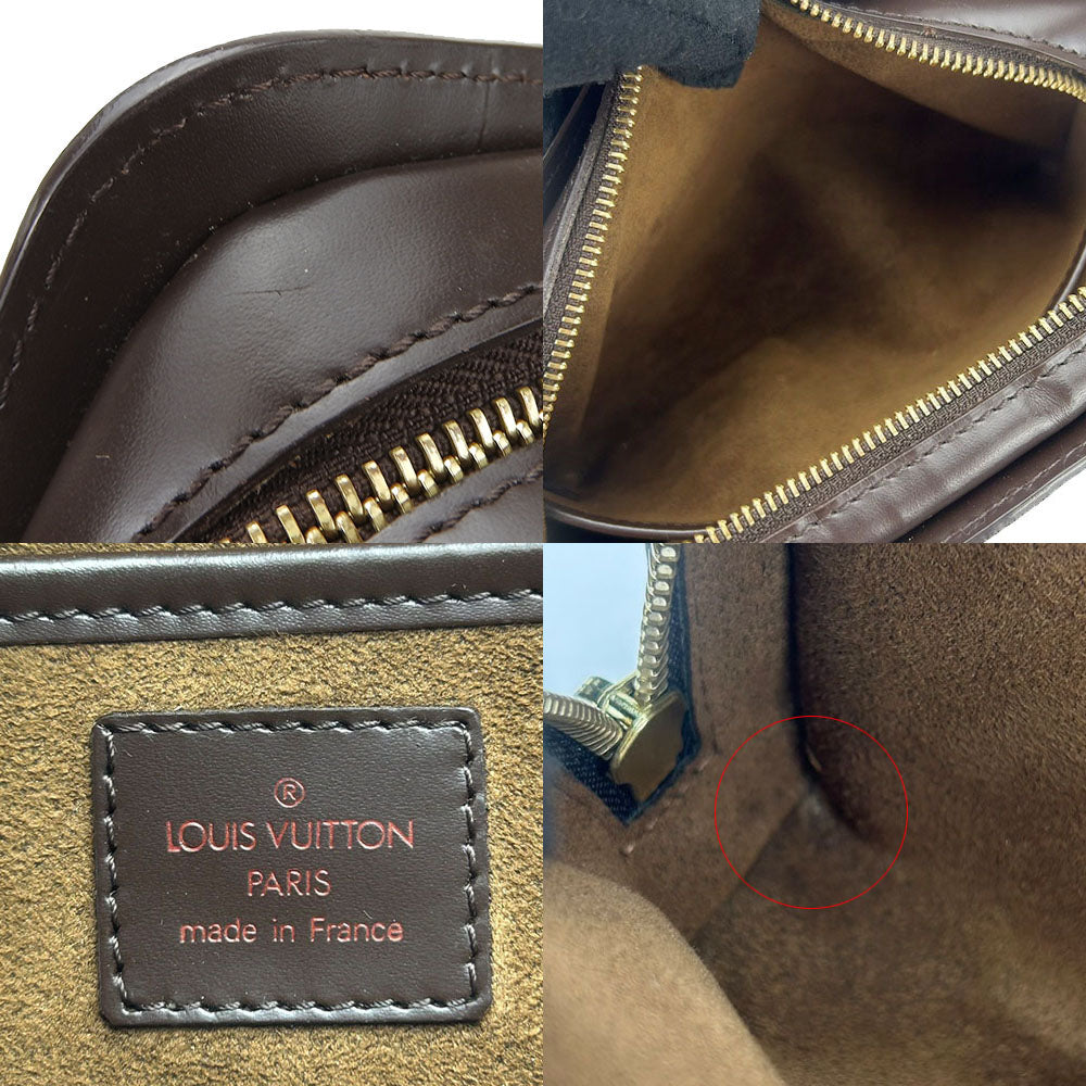 LOUIS VUITTON business bag N51993 Damier Brown Saint Louis mens Used