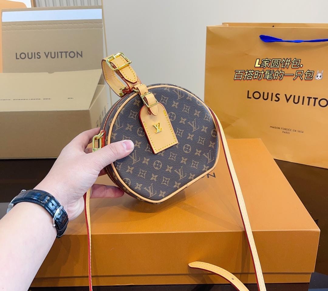 Louis Vuitton Boite Chapeau Souple MM Monogram Canvas Handbag ( Lushentic Version )