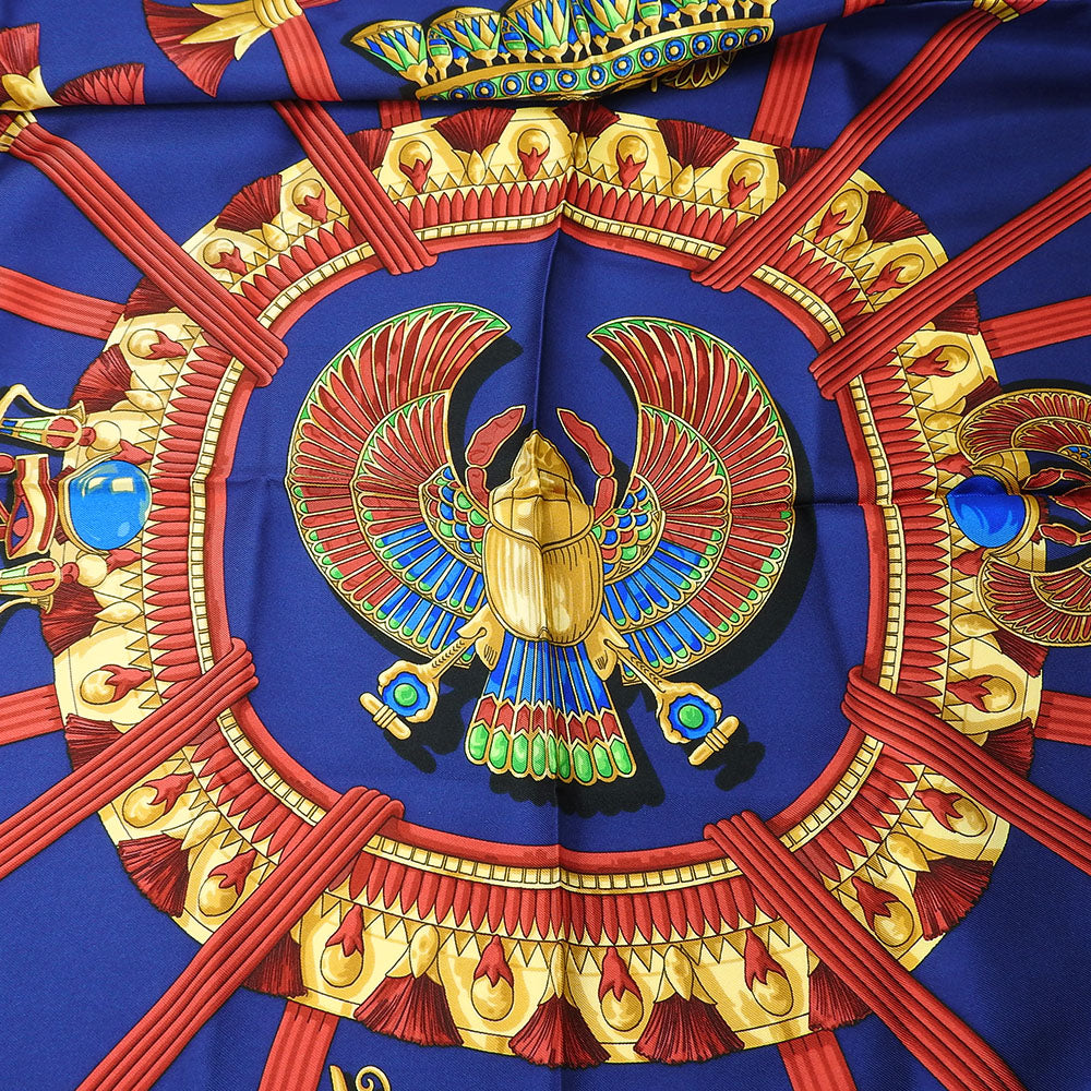 HERMES scarf silk Purple type Carre90 Women Used
