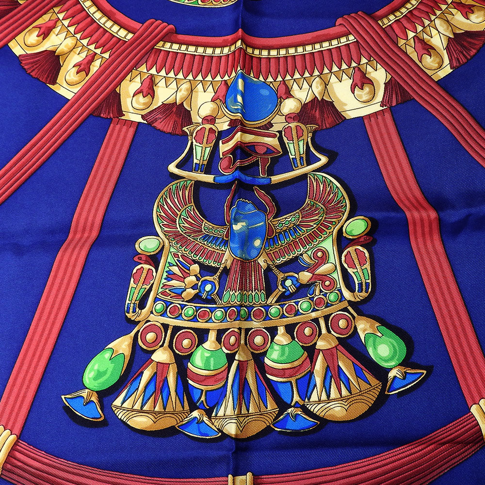 HERMES scarf silk Purple type Carre90 Women Used