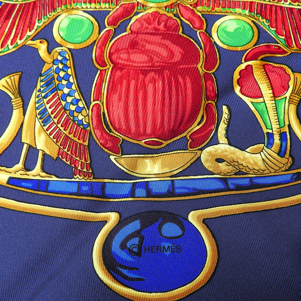 HERMES scarf silk Purple type Carre90 Women Used
