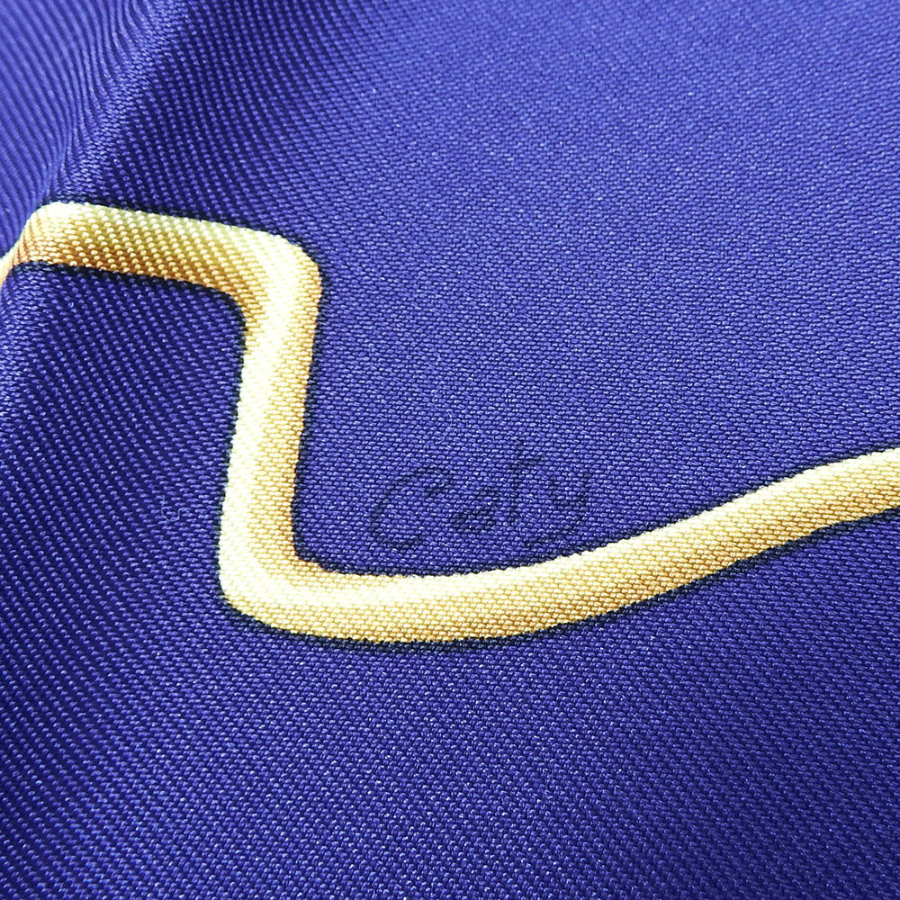 HERMES scarf silk Purple type Carre90 Women Used