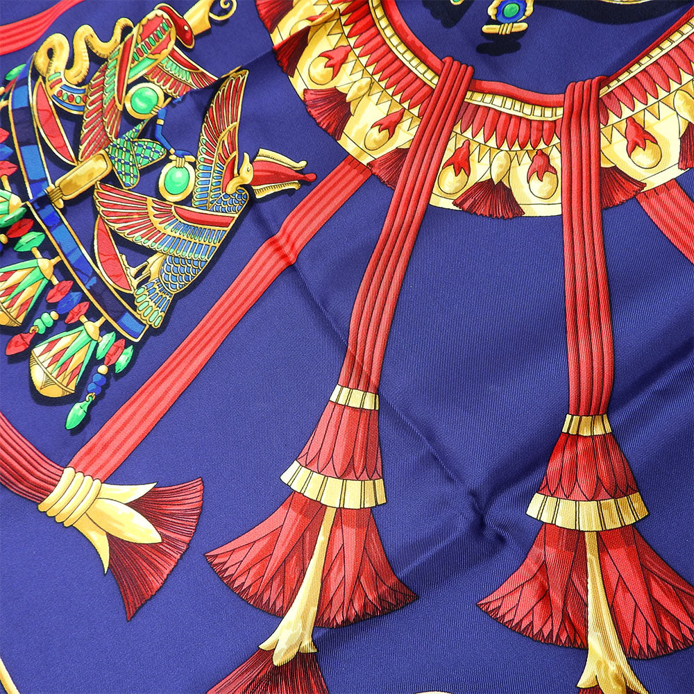 HERMES scarf silk Purple type Carre90 Women Used