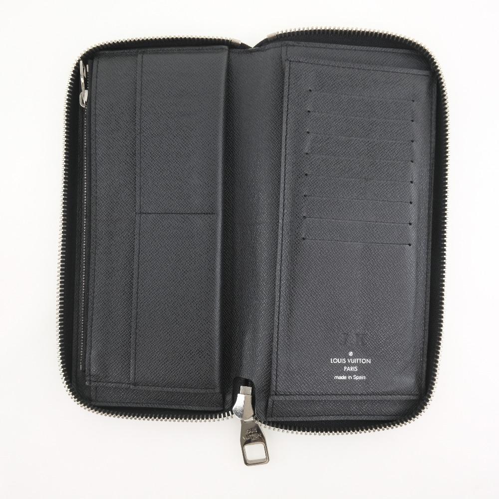 Louis Vuitton Black Leather Zippy Wallet Vertical wallet accessories
