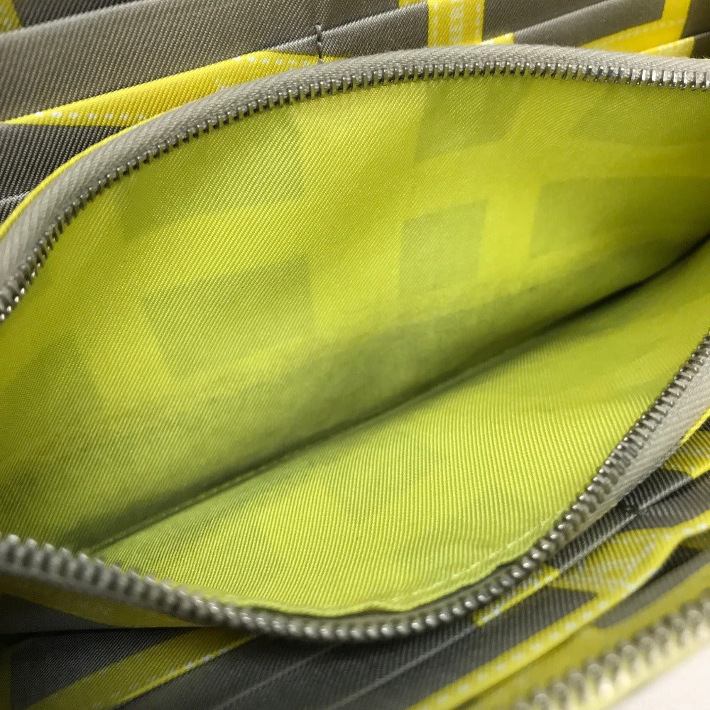 HERMES Long Wallet Purse Epsom, Silk yellow Silk in Azap Long