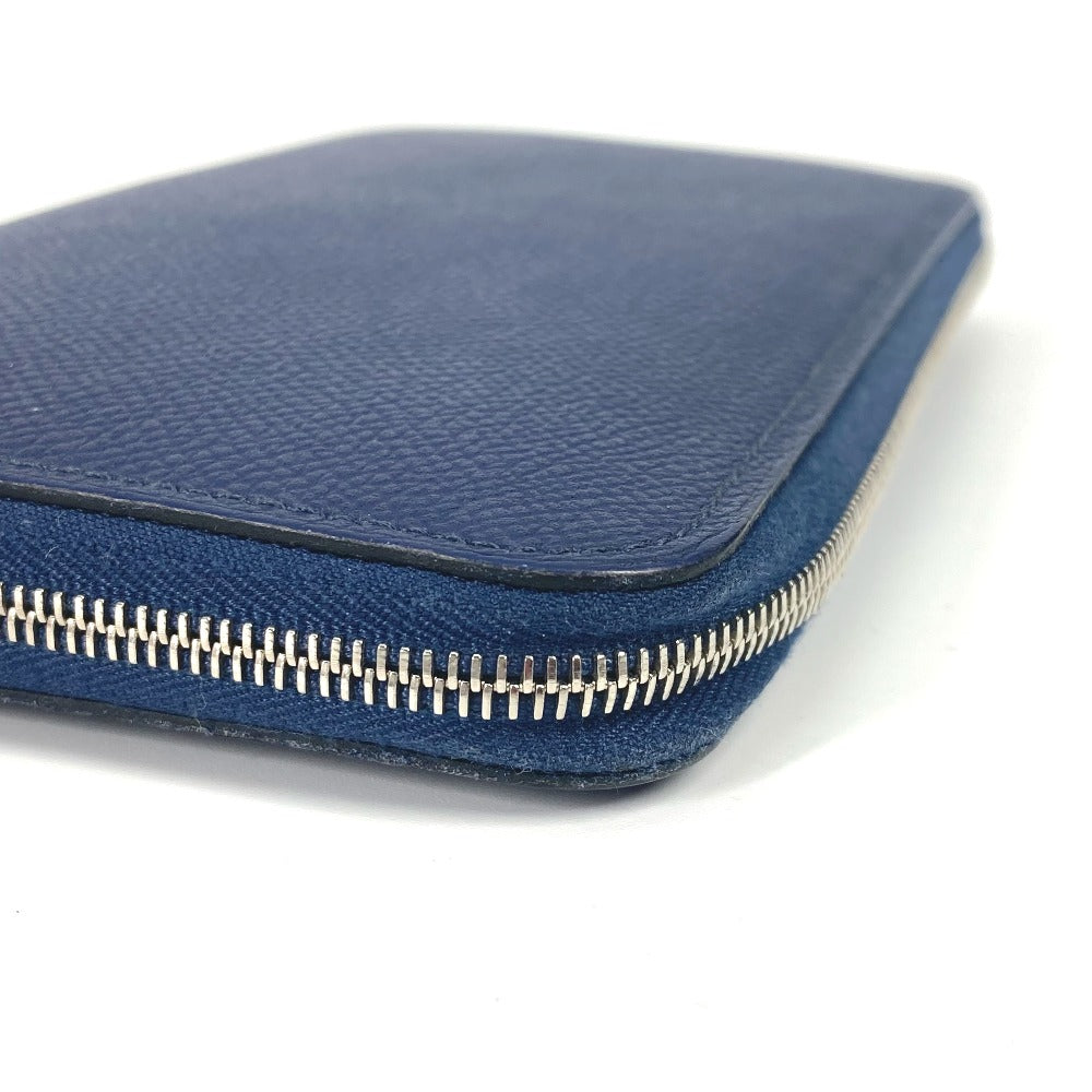 HERMES Long Wallet Purse Epsom Navy Long wallet Azap Long Silk Inn Women Used