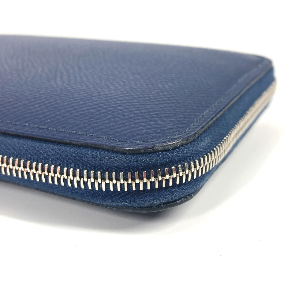 HERMES Long Wallet Purse Epsom Navy Long wallet Azap Long Silk Inn Women Used