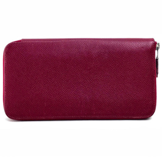 HERMES Long Wallet Purse Epsom Ruby Silk in Azap Long