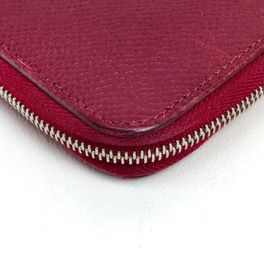 HERMES Long Wallet Purse Epsom Ruby Silk in Azap Long