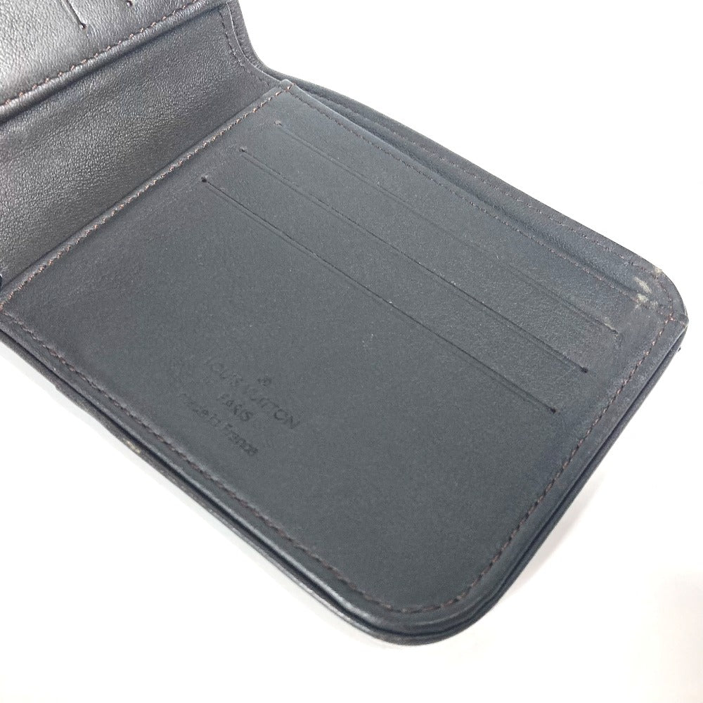 LOUIS VUITTON Folded wallet M93548 Damier Jean Canvas black Damier Jean Porte Billets 9 Carte Credit Funeral