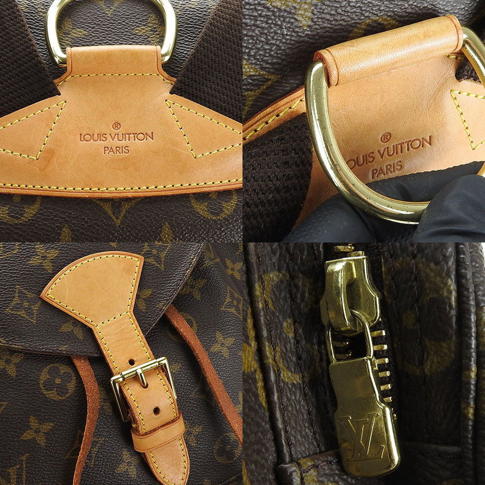 LOUIS VUITTON Backpack M51135 Monogram Brown MontsourisGM