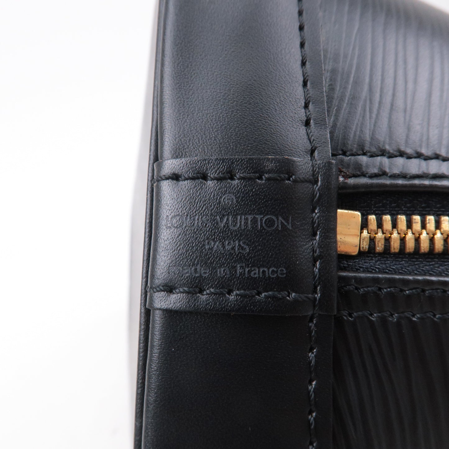 Louis Vuitton Epi Alma Hand Bag Noir Black M52142