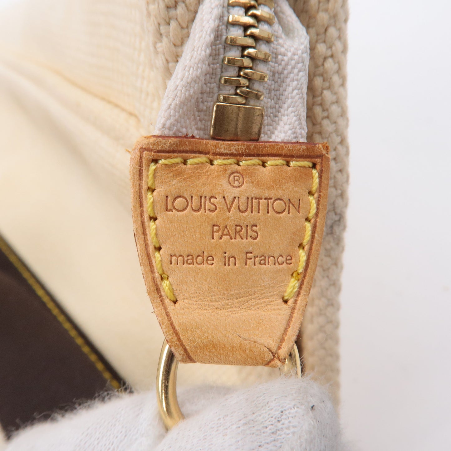 Louis Vuitton Antigua Cabas GM Tote Bag Hand Bag Ecru M40033