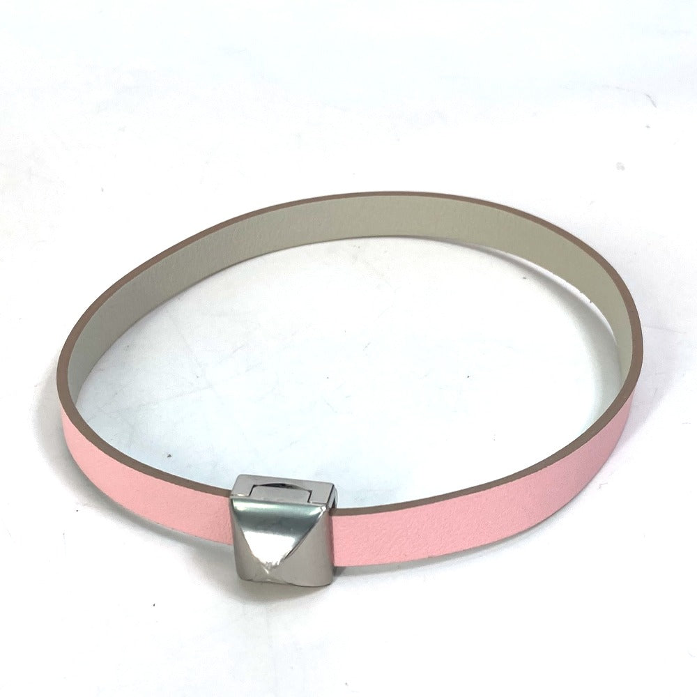 HERMES bracelet leather pink Accessories Medor Amphini Women Used