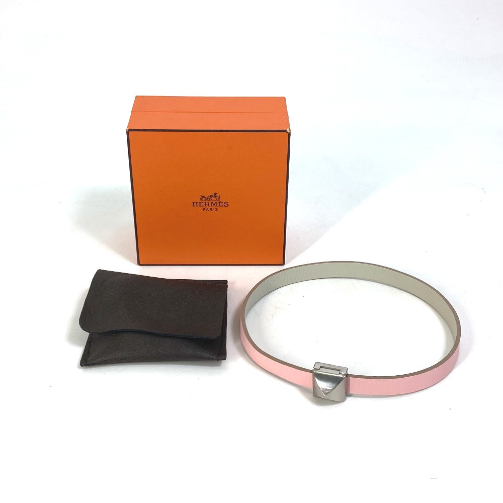 HERMES bracelet leather pink Accessories Medor Amphini Women Used