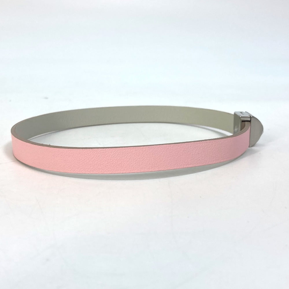 HERMES bracelet leather pink Accessories Medor Amphini Women Used
