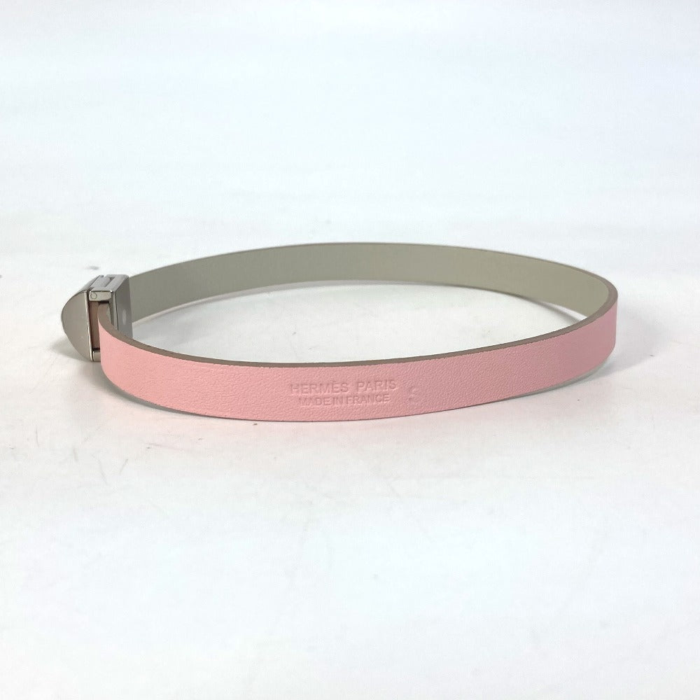HERMES bracelet leather pink Accessories Medor Amphini Women Used