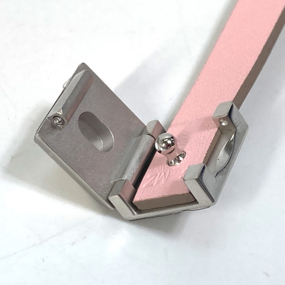 HERMES bracelet leather pink Accessories Medor Amphini Women Used