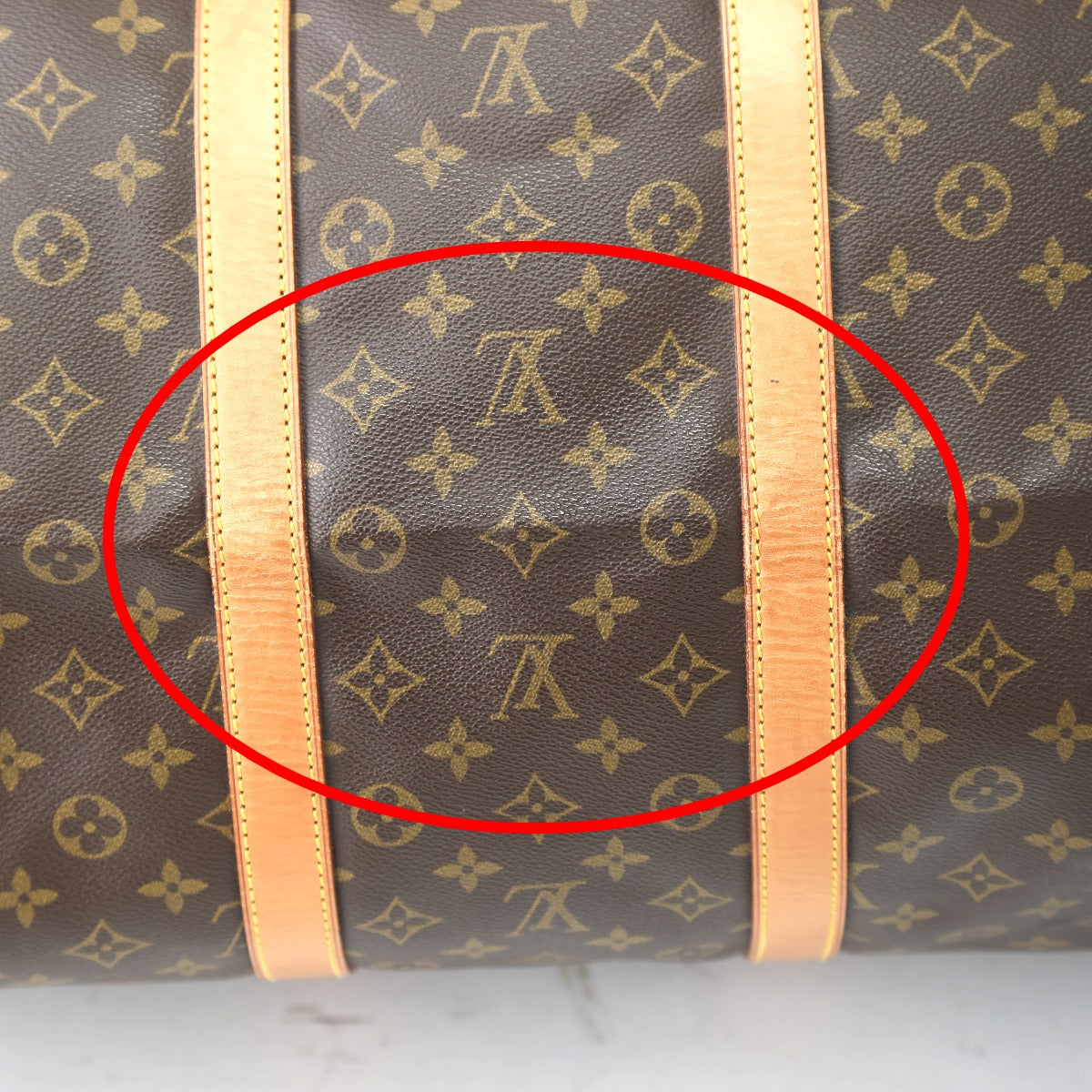 LOUIS VUITTON Boston Duffel bag M41424 Monogram canvas Brown Monogram Keepall 55