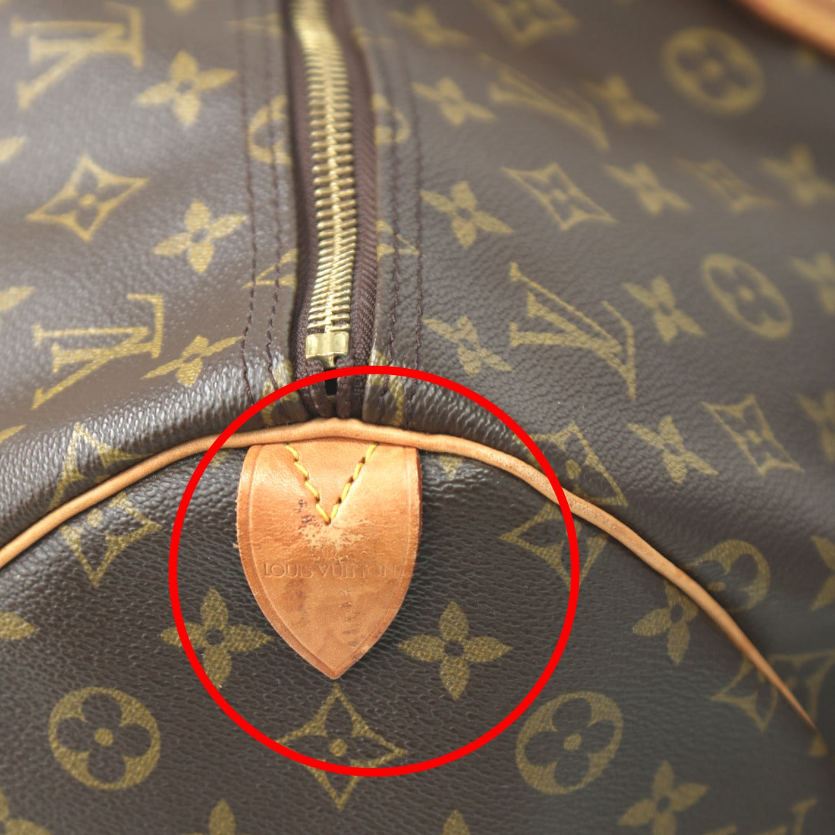 LOUIS VUITTON Boston Duffel bag M41424 Monogram canvas Brown Monogram Keepall 55