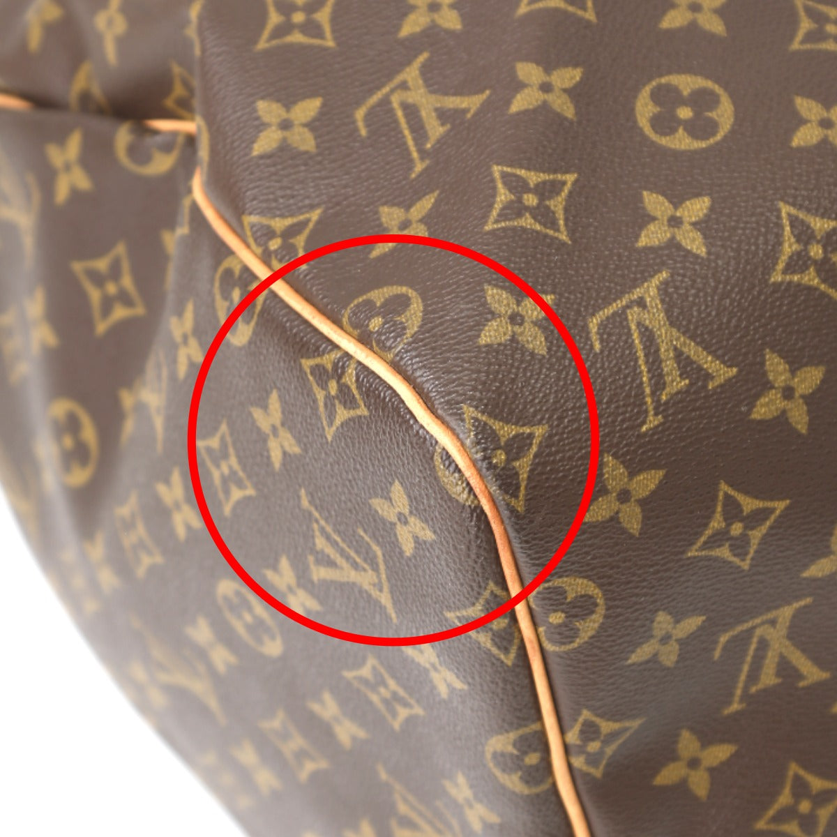 LOUIS VUITTON Boston Duffel bag M41424 Monogram canvas Brown Monogram Keepall 55