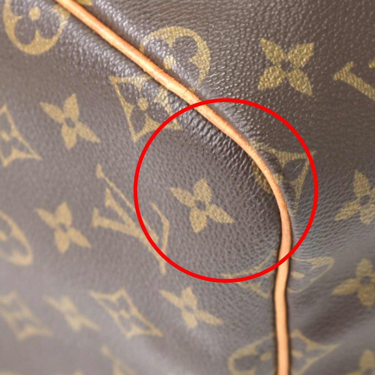 LOUIS VUITTON Boston Duffel bag M41424 Monogram canvas Brown Monogram Keepall 55