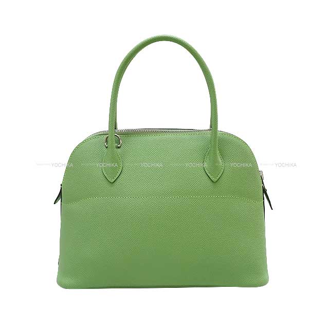 HERMES Shoulder bag Bolide27 Vert criquet Veau Epsom Silver HW Stamp