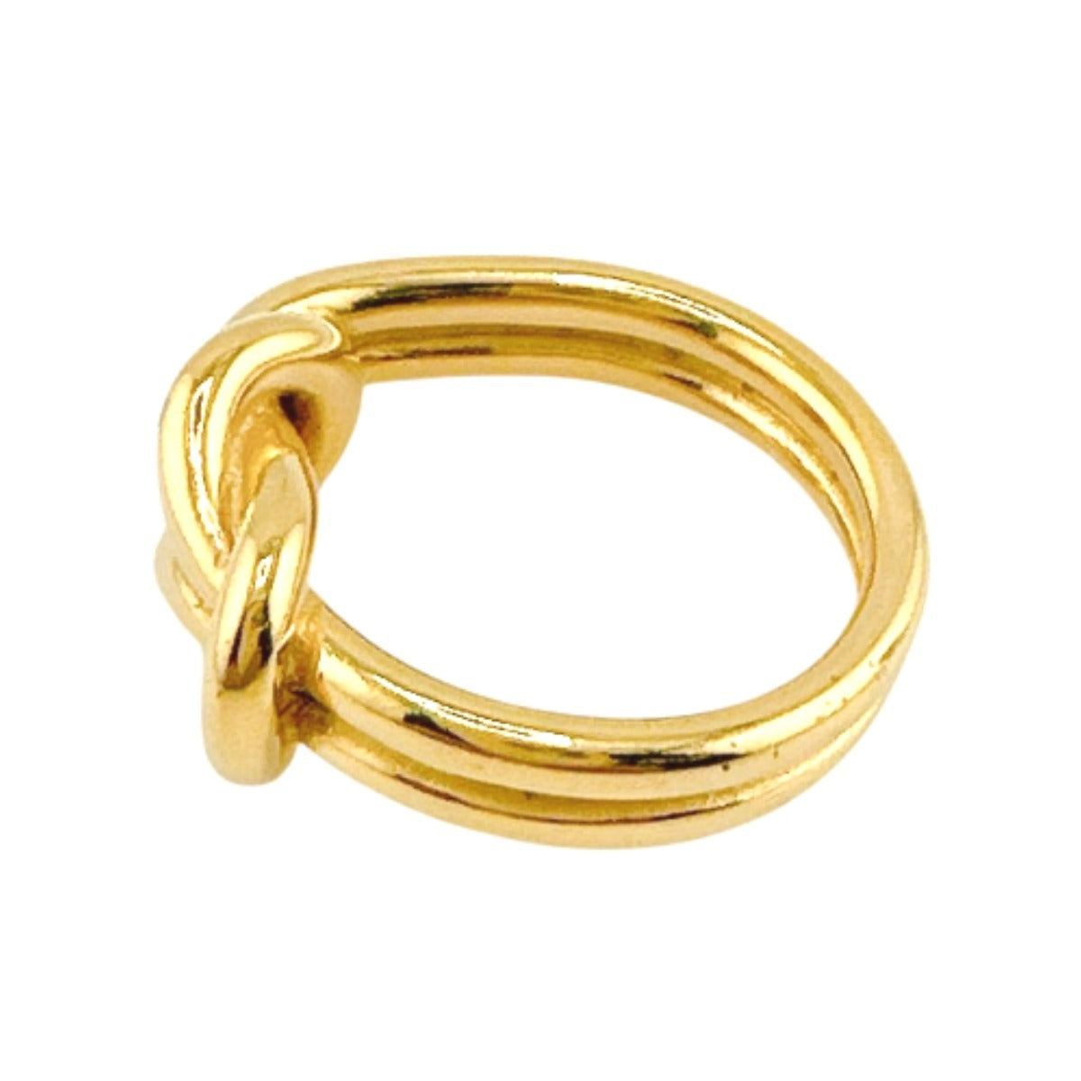 HERMES Scarf ring Gold Plated gold Scarf ring Head Women Used