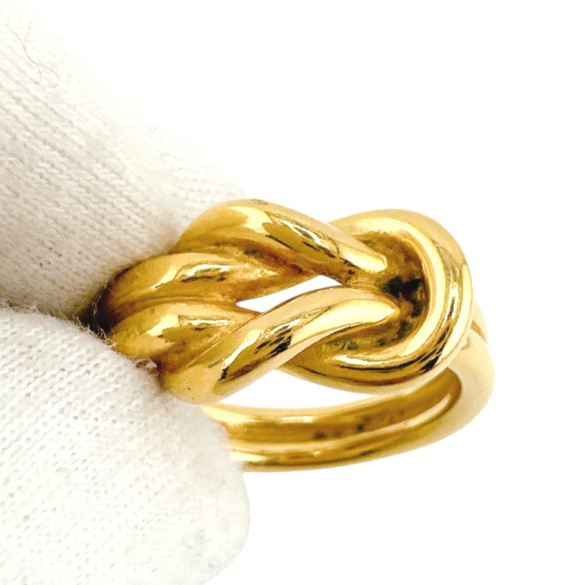 HERMES Scarf ring Gold Plated gold Scarf ring Head Women Used
