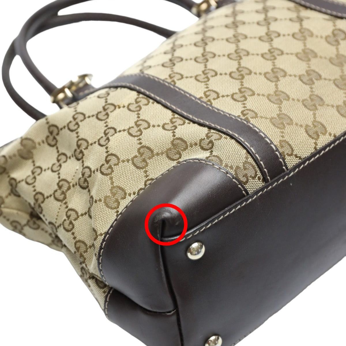 GUCCI Tote Bag 257069 GG canvas beige Handbag GG pattern canvas unisex(Unisex) Used
