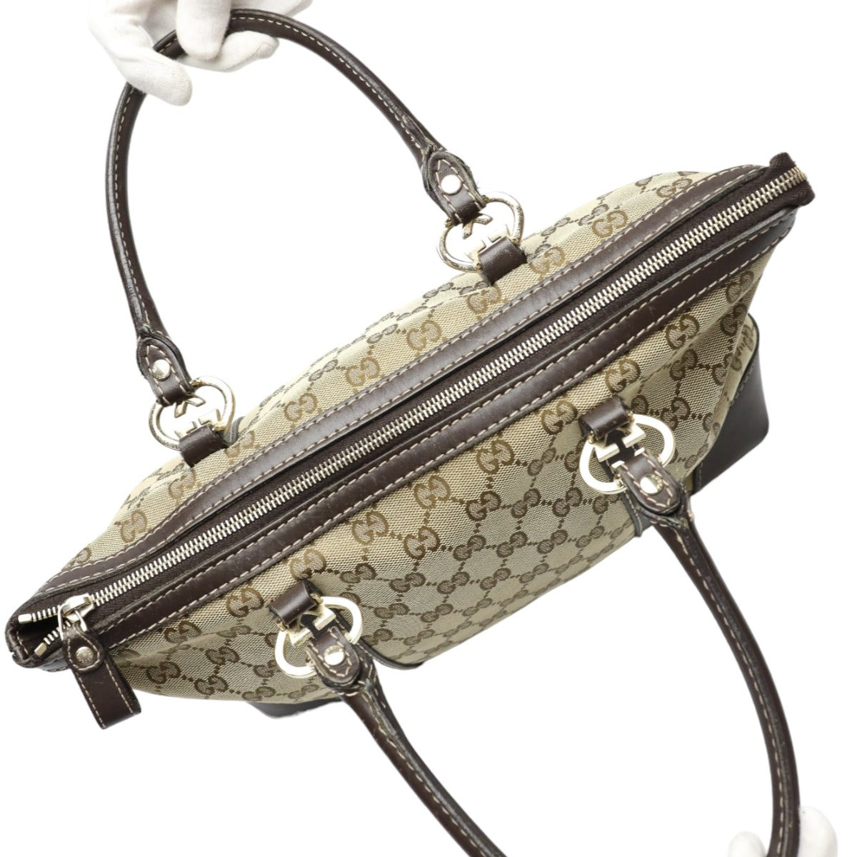 GUCCI Tote Bag 257069 GG canvas beige Handbag GG pattern canvas unisex(Unisex) Used