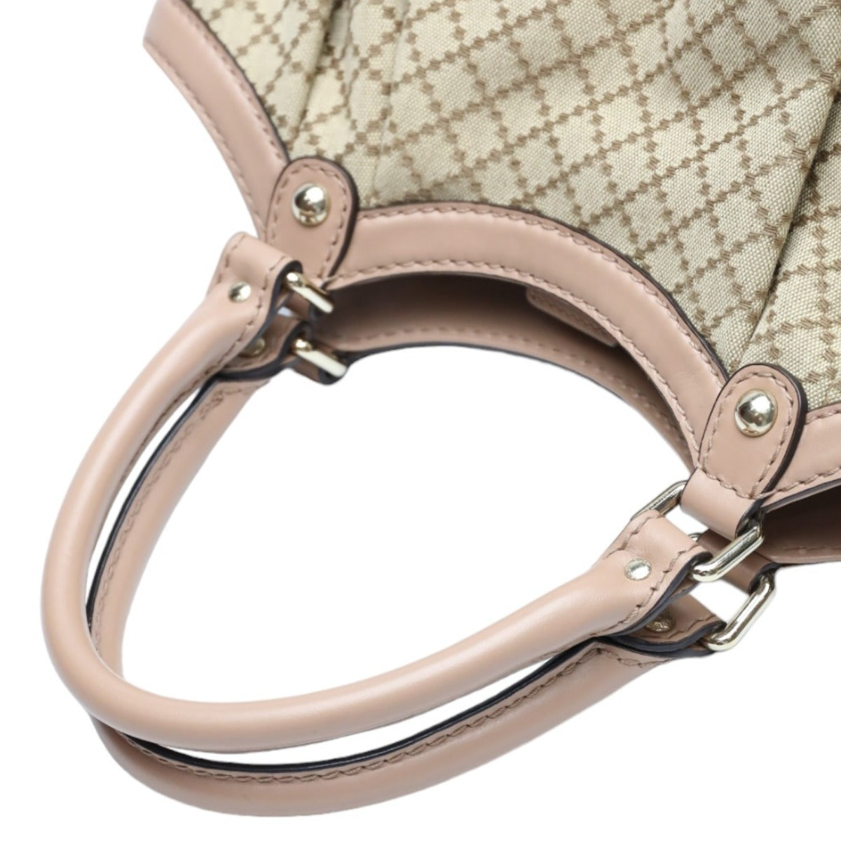 GUCCI Tote Bag 211944 GG canvas beige Handbag Diamante canvas Women Used