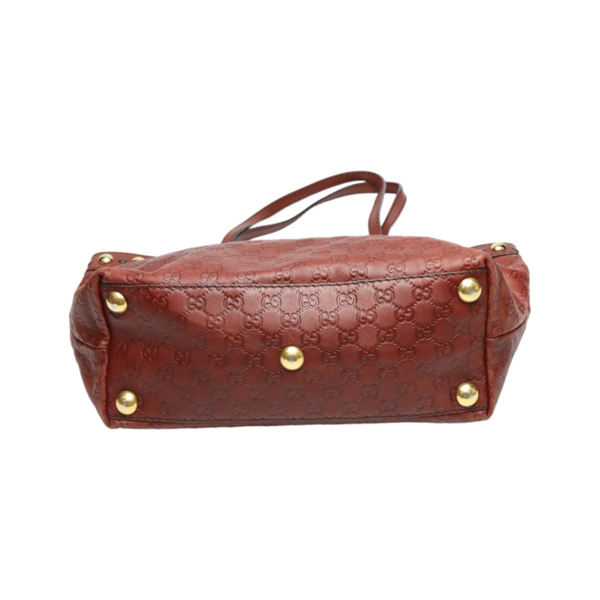 GUCCI Tote Bag 207291 leather Red Handbag Guccisima 207291 Women Used