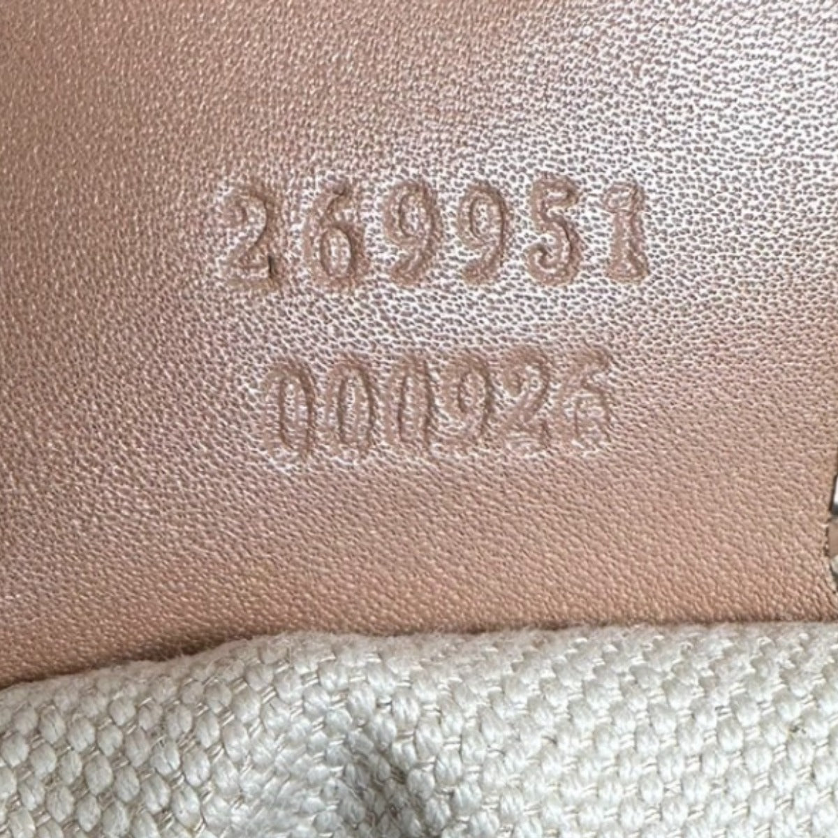 GUCCI Tote Bag 269951 GG canvas, leather beige Handbag GG pattern scarlet Women Used