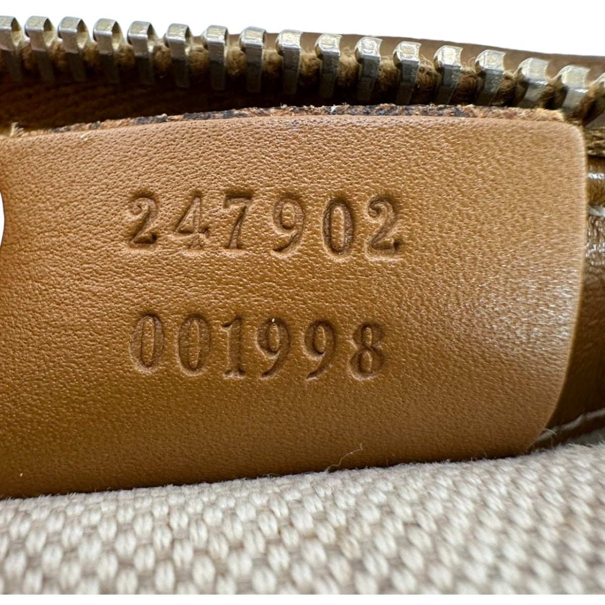 GUCCI Tote Bag 247902 canvas Beige x brown 2WAYShoulder Bag Diamante Women Used