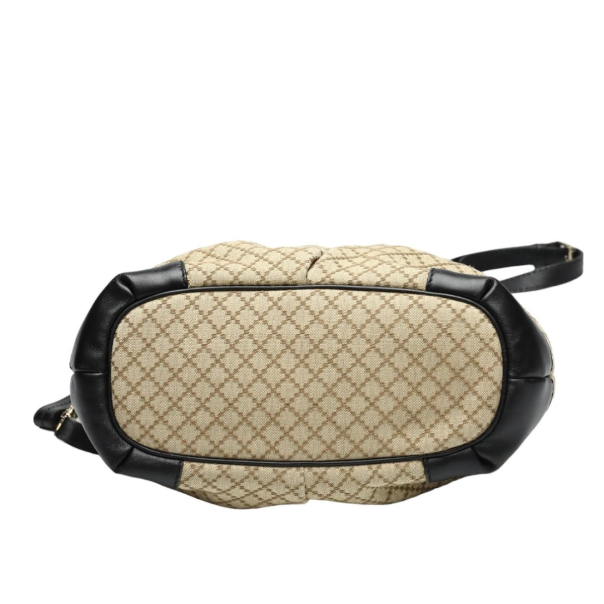 GUCCI Shoulder Bag 247902 canvas Black x beige 2WAYShoulder Bag Diamante Women Used