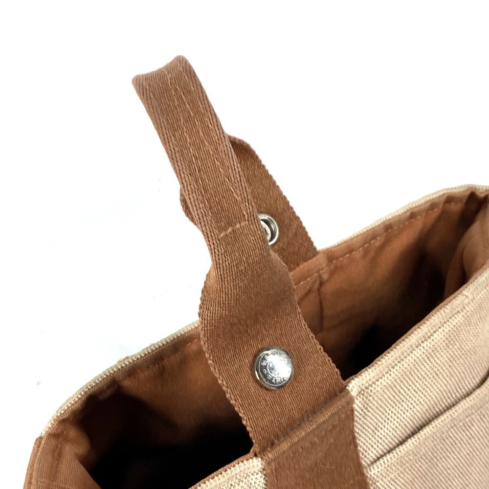 HERMES Handbag canvas Brown Sakso PM Women Used